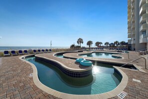 Interior - Heated Pools & Sunrise View: Baywatch Resort Condo (North Myrtle Beach)