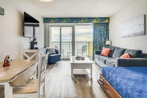 Apartment (1 Bedroom) | Interior - Heated Pools & Sunrise View: Baywatch Resort Condo (North Myrtle Beach)