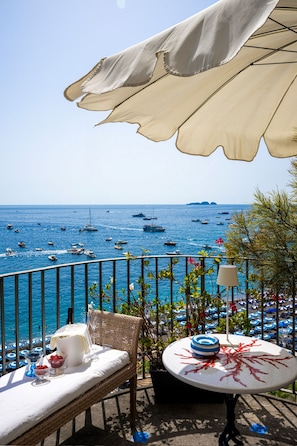 Room, 1 Bedroom, Balcony, Mountain View | Balcony - Room-luxury Sea View Suite Alessandro in (Positano)