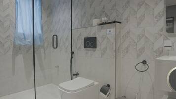 Free toiletries, hair dryer, slippers, towels