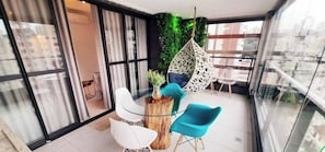 Apartment, 2 Schlafzimmer, barrierefrei | Balkon