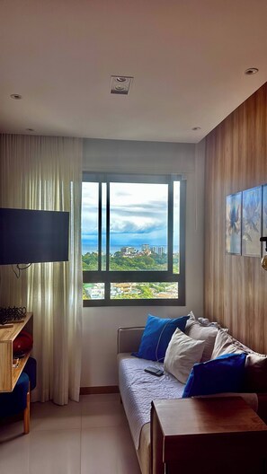 Apartment, 2 Bedrooms, Accessible | Living room - Cardial Gold Apart Rio Vermelho Federacao (Salvador)