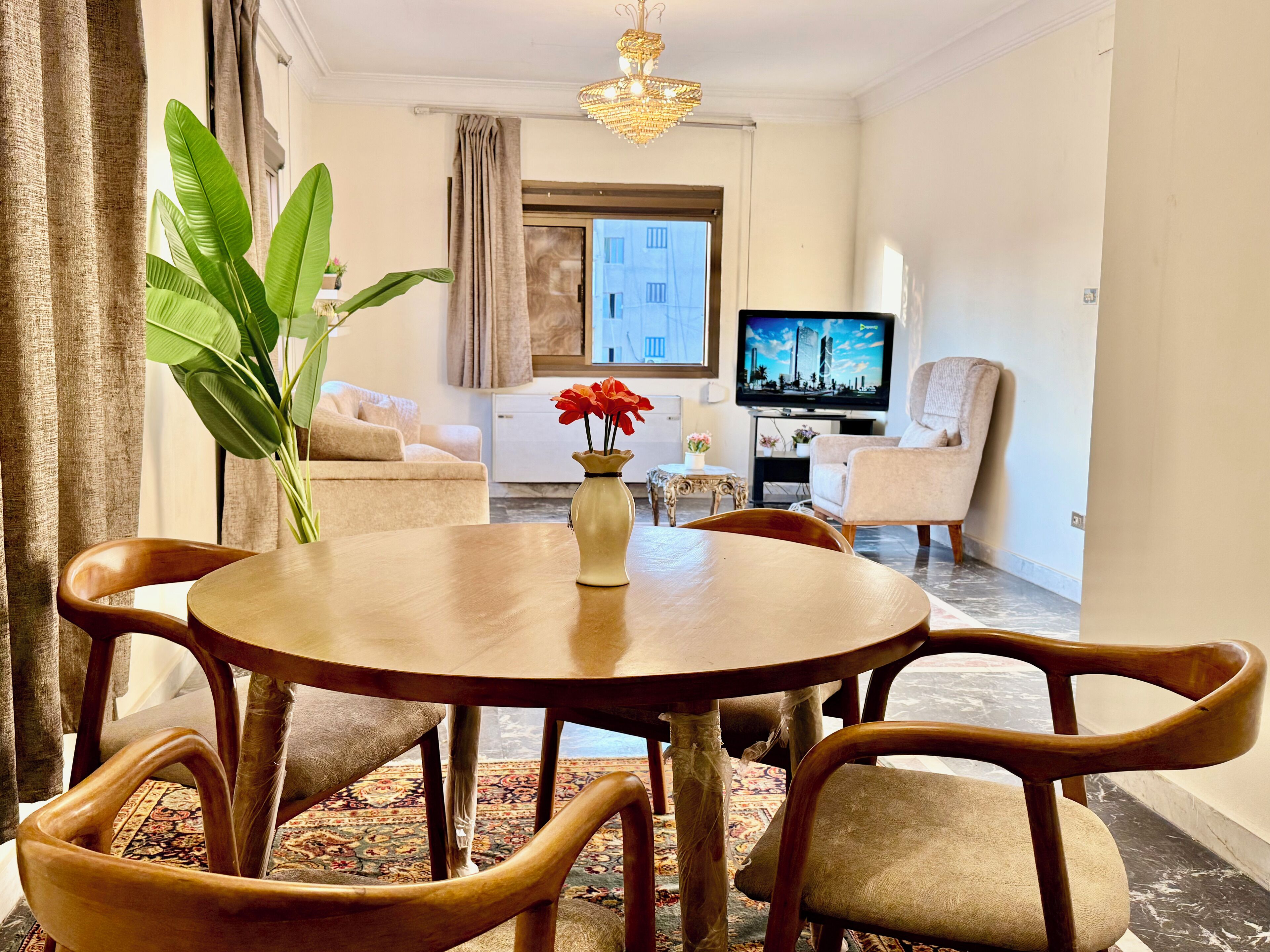 Deluxe-Apartment, 1 Schlafzimmer, Stadtblick | Bettwäsche aus ägyptischer Baumwolle, hochwertige Bettwaren