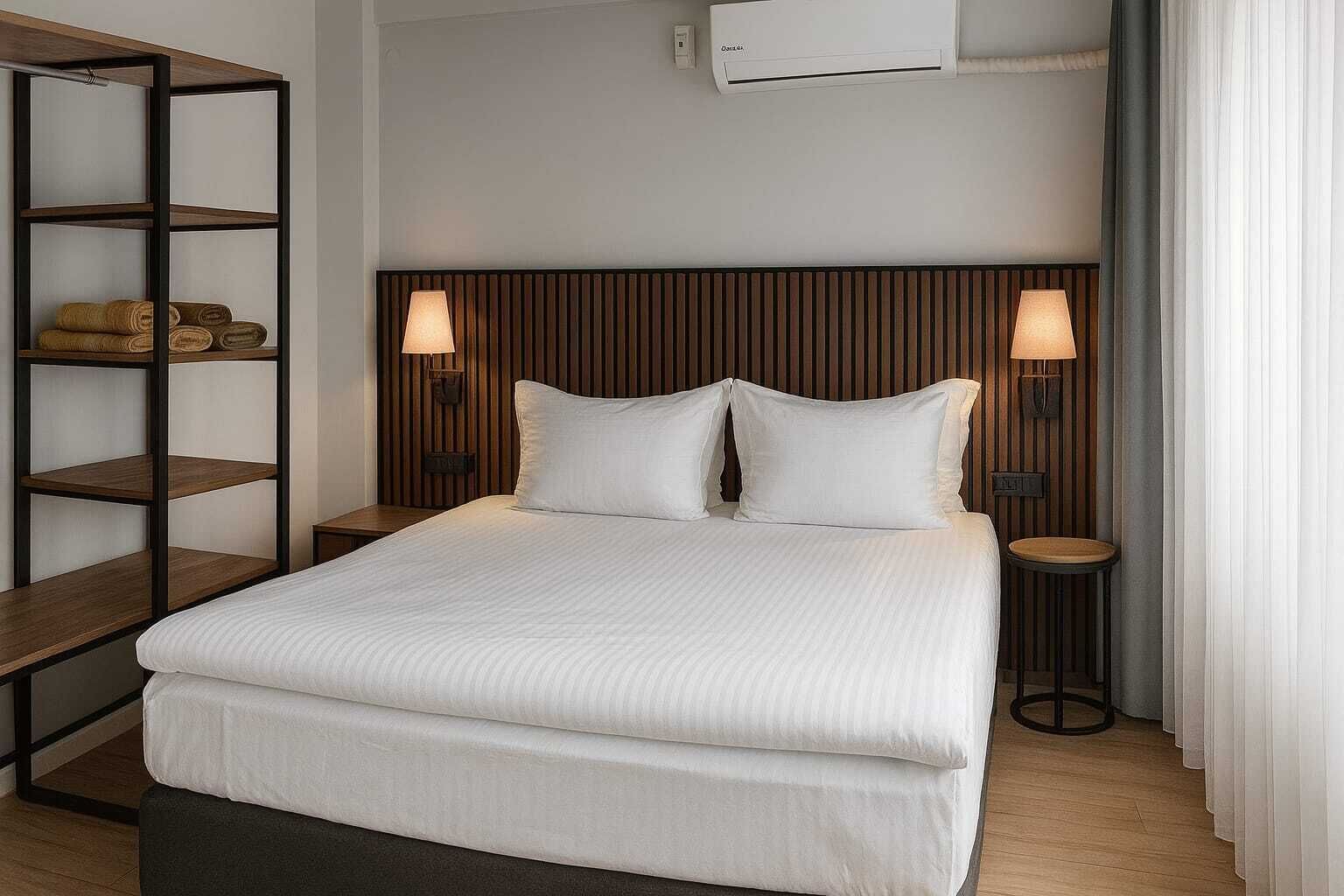 Iron/ironing board, WiFi, bed sheets