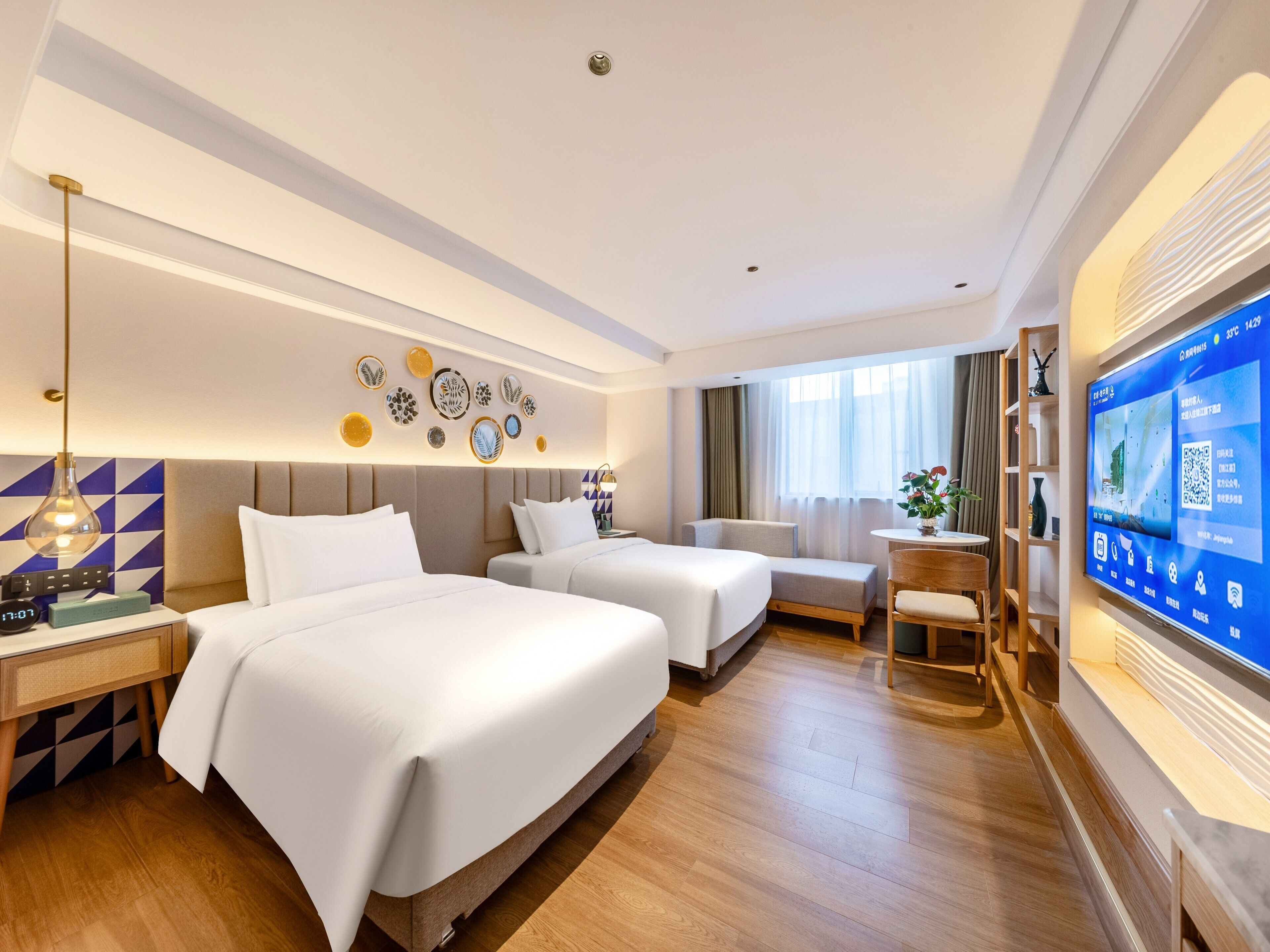 Comfort-Zweibettzimmer, 2 Einzelbetten | Kostenloses WLAN, Bettwäsche