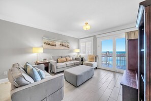 TV, video library - 216-New to Rental-Gulf front 2BR/2BA Retreat w/ Beach Service (Destin)