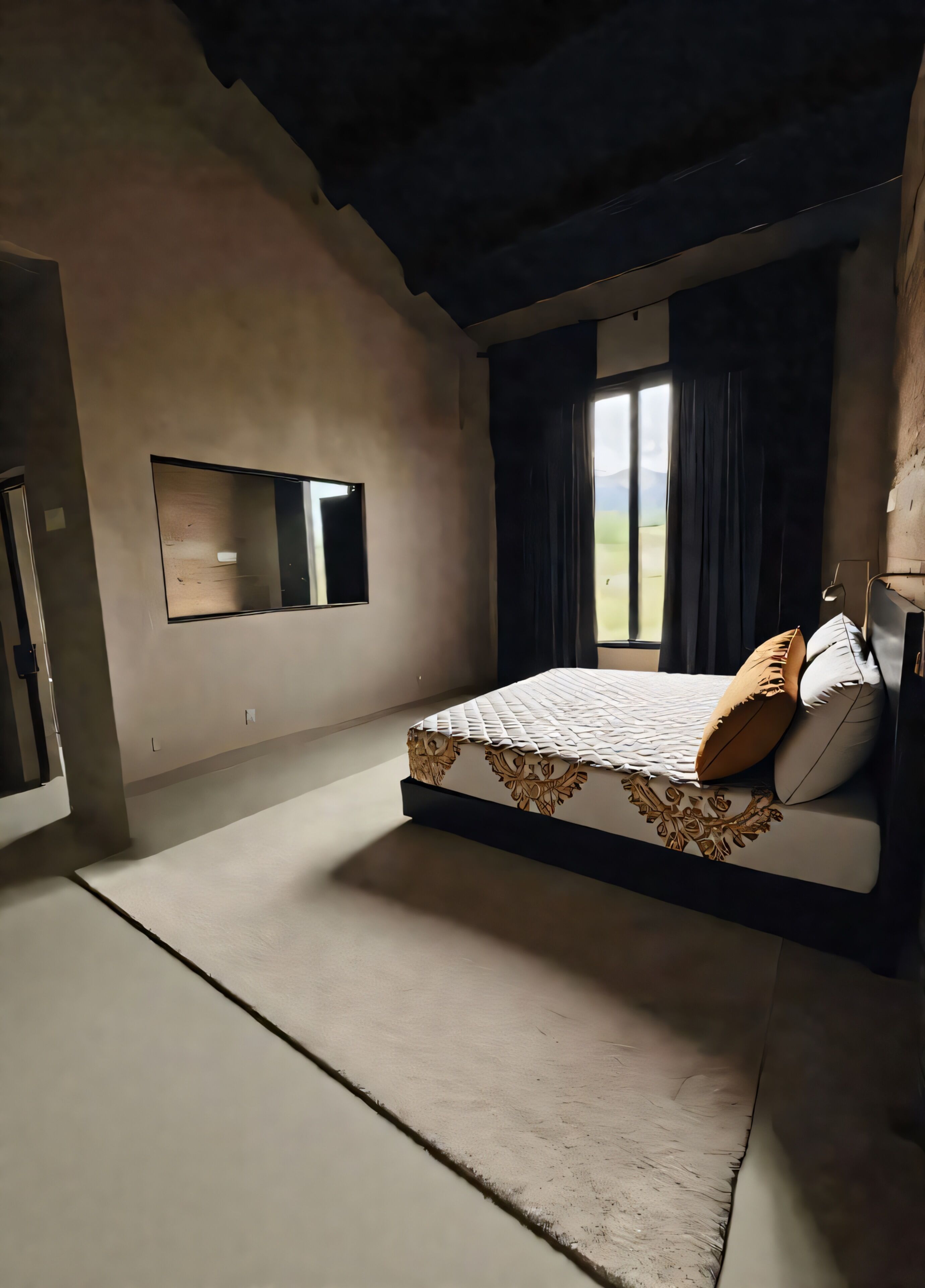 Suite Confort, patio, vista a la montaña | Caja de seguridad en la habitación y cortinas blackout 