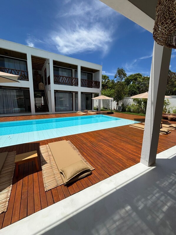 Classic-Apartment, 1 Schlafzimmer, Veranda, Poolblick | Innenbereich