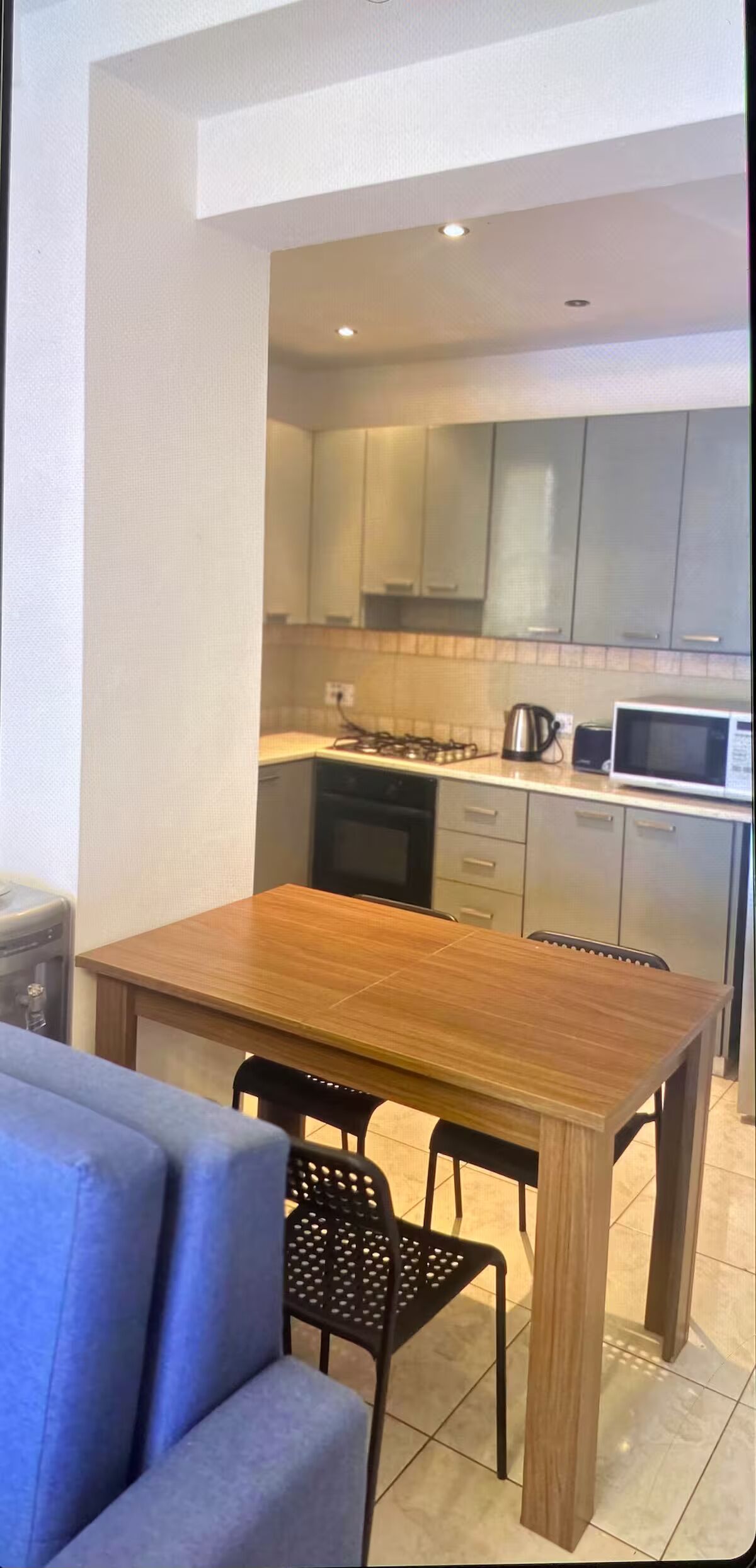 Fridge, oven, cookware/dishes/utensils