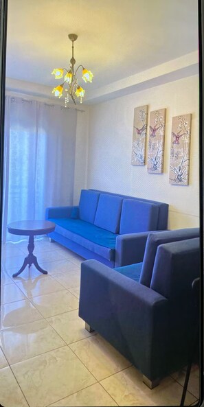 Living area - Cozy 2-Bed Apartment by the Kings Avenue Mall (Pafos)