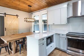 Private kitchen - Escape to this brand-new 3BR/2.5BA cabin just minutes from Killington Resort! (Killington)