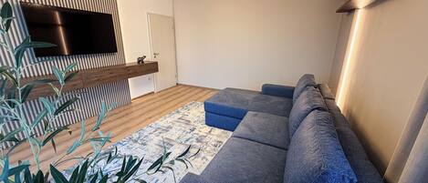 Appartement Deluxe, vue sur la montagne | Aire de séjour