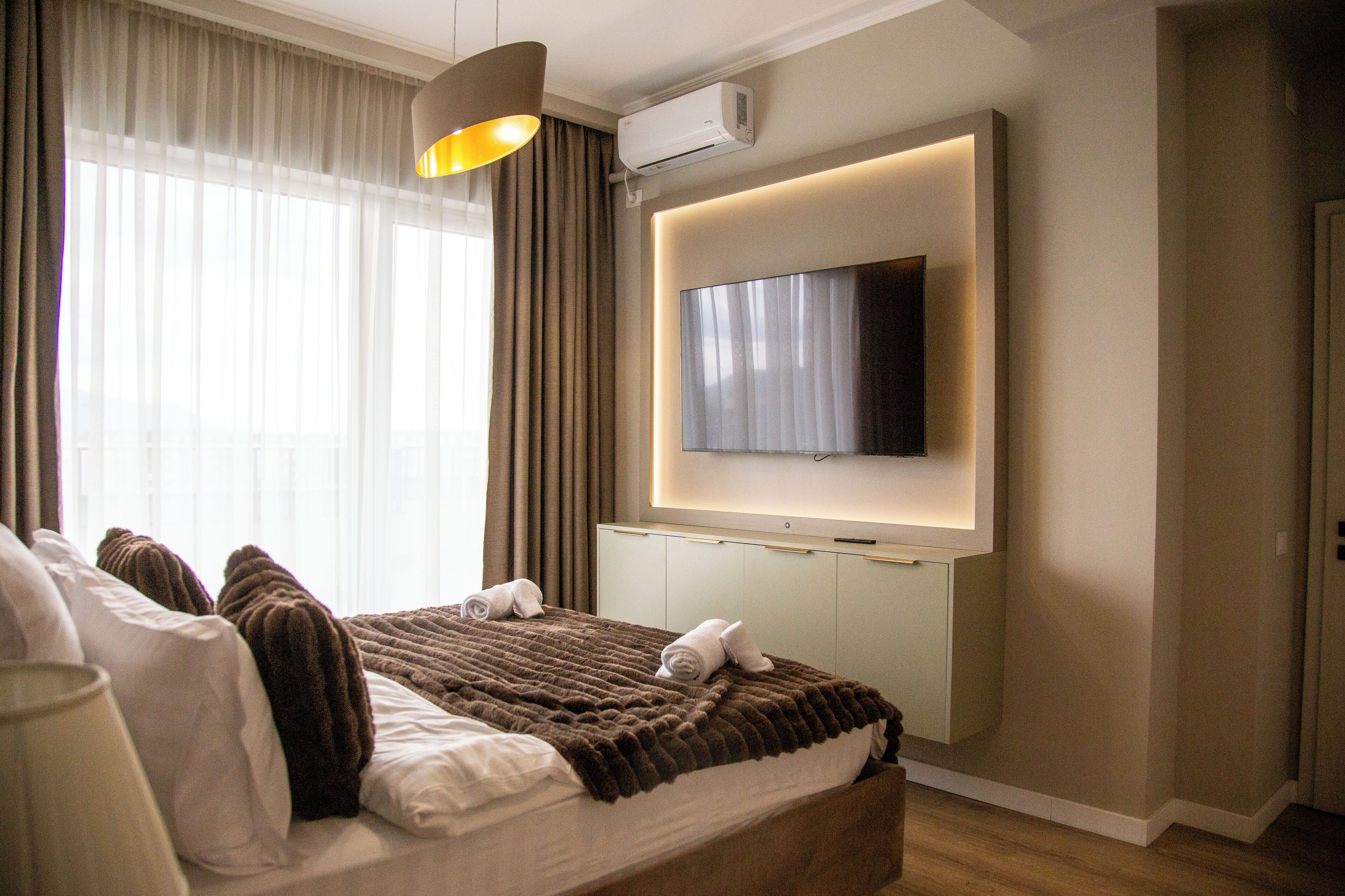 Luksus-loftsleilighet, fjellutsikt | Strykejern/-brett og wi-fi (inkludert)