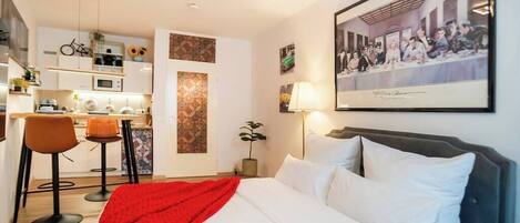 1 Schlafzimmer, Bügeleisen/Bügelbrett, kostenloses WLAN, Bettwäsche