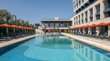 Indoor pool, seasonal outdoor pool