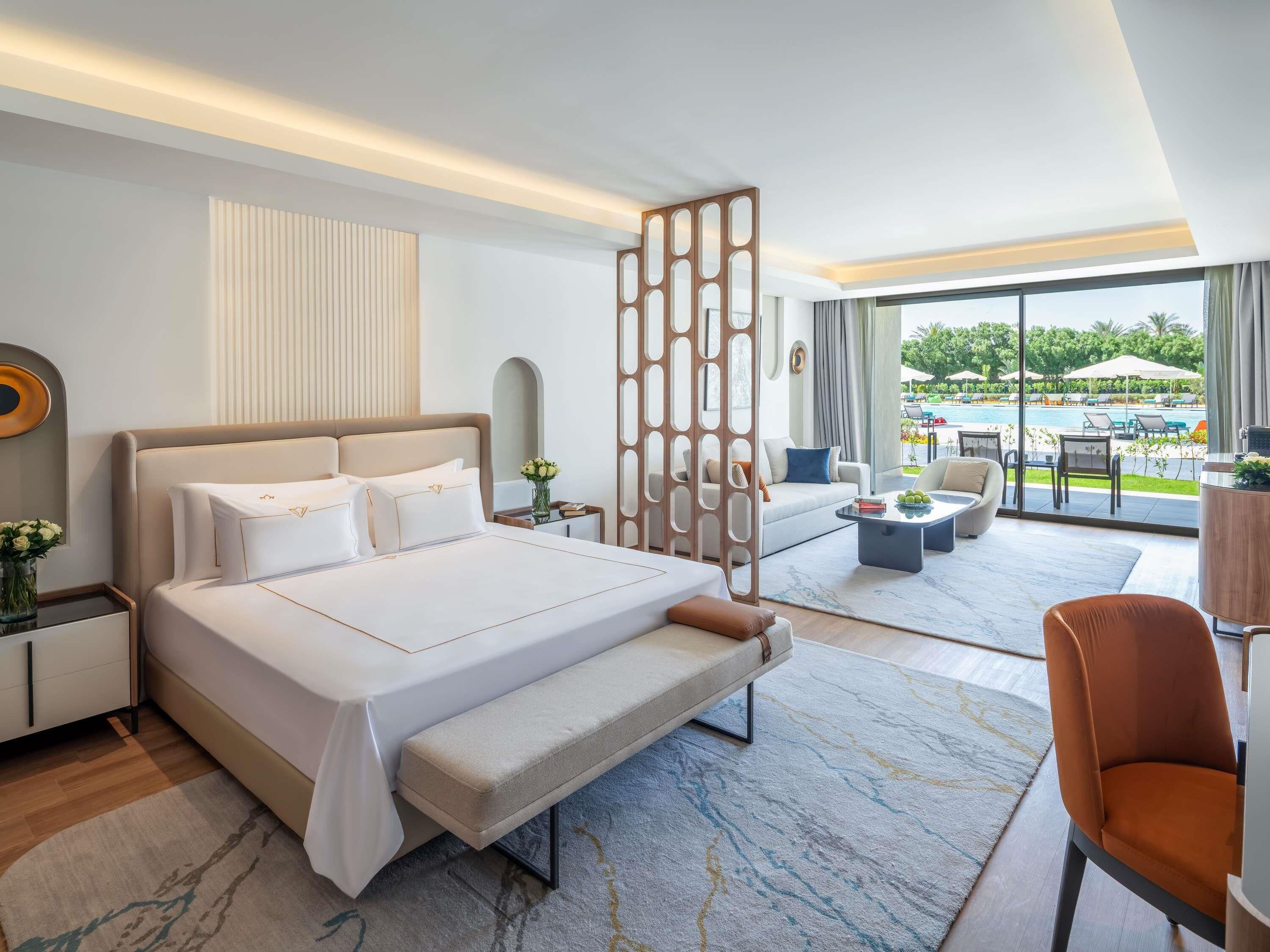 Premium Room, 1 Katil Raja (King) | Cadar kapas Mesir, peralatan tempat tidur premium, bar mini percuma 