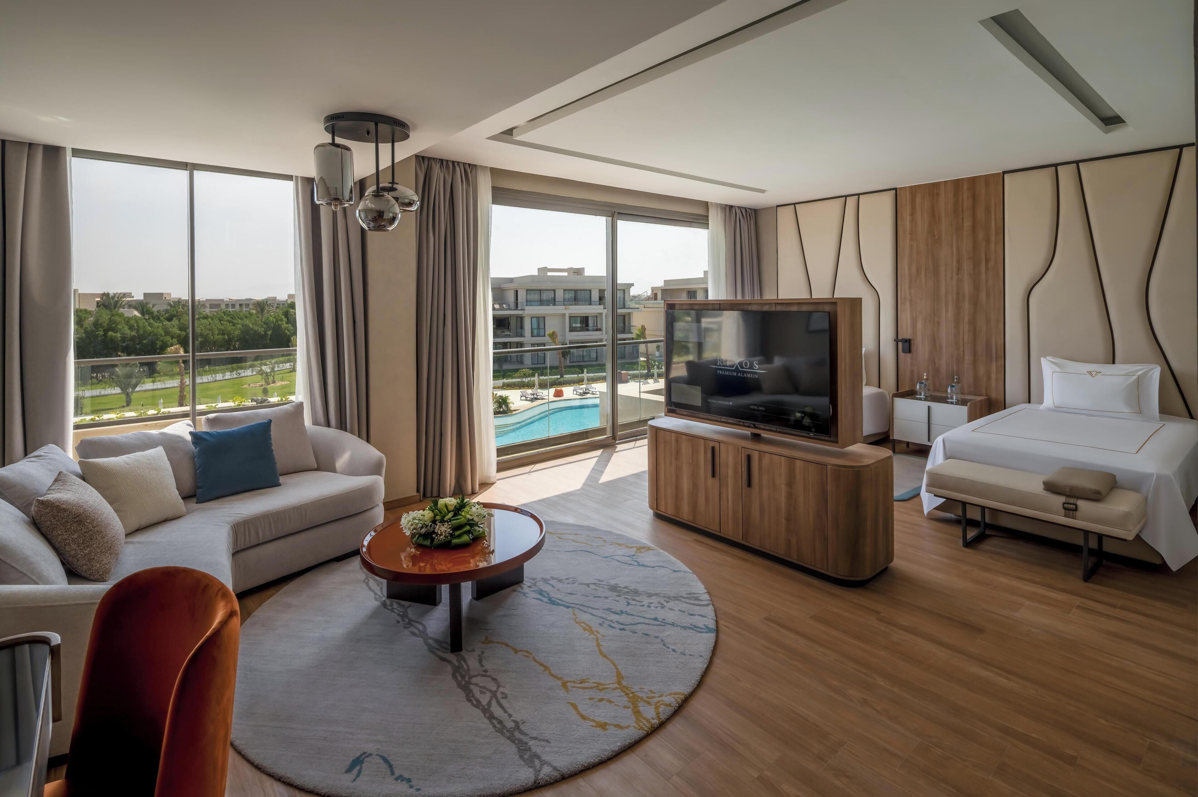 Suite, 2 Bedrooms, Pool Access (Skyline, Adult Only) | Living area