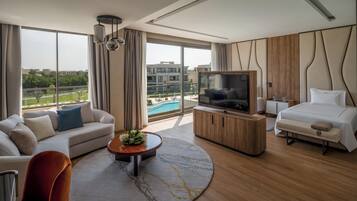 Suite, 2 Bedrooms, Pool Access (Skyline, Adult Only) | Living area