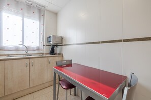 Dining - 'Bapu' Apartment with Balcony and Wi-Fi (L'Aldea)