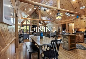 Dining - Rustic Log Cabin Getaway w/Hot Tub, Fire Pit (Broken Bow)