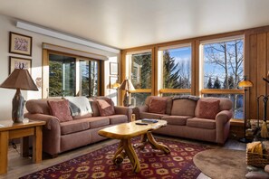 Televisión, chimenea