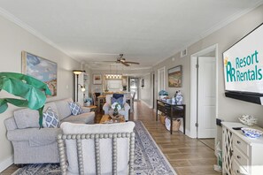 Condo, 2 Queen Beds (Club Capri 101) | Living area - Club Capri 101 (Treasure Island)