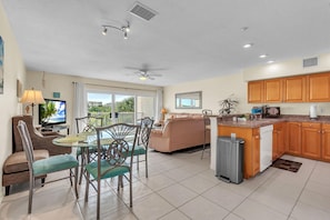 Condo, Multiple Beds (Captain's Cove #203) | Living area - Captain's Cove #203 (Indian Shores)
