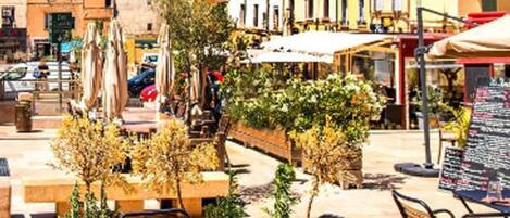 Udendørs spisemuligheder