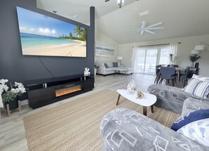 TV, lareira