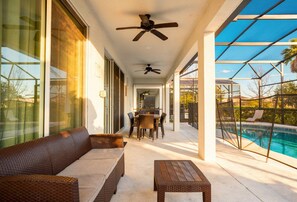 Outdoor dining - 9BR Bella Vida Home w/ Game Room & Theater (Kissimmee)