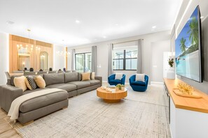 TV, video games - Luxury 12BR Home w/ Pool & Game Room (Orlando)