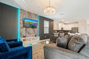 TV, video games - Luxury 9BR Villa w Pool Theater & Game Room (Kissimmee)