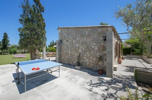 Outdoor dining - Villa 'Las Palmeras' with Mountain View, Wi-Fi and Air Conditioning (Illes Balears)