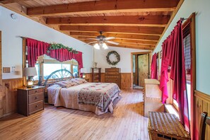 4 bedrooms, desk, free WiFi, bed sheets - West Buffalo Creek Log Cabin (Robbinsville)
