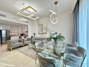 Living area - Burj Khalifa View Opposite to Dubai Mall (Dubai)