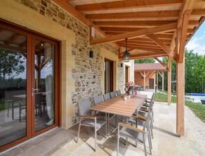 House | Balcony - Elegant 10-guest Villa With Pool & Castle Views (Saint-Medard-d'Excideuil)