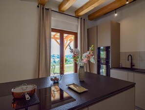 House | Private kitchen | Highchair - Elegant 10-guest Villa With Pool & Castle Views (Saint-Medard-d'Excideuil)