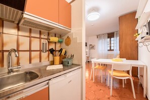 Microwave, stovetop, coffee/tea maker, toaster