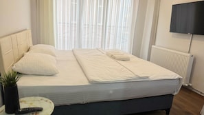 Free toiletries, hair dryer, slippers, towels