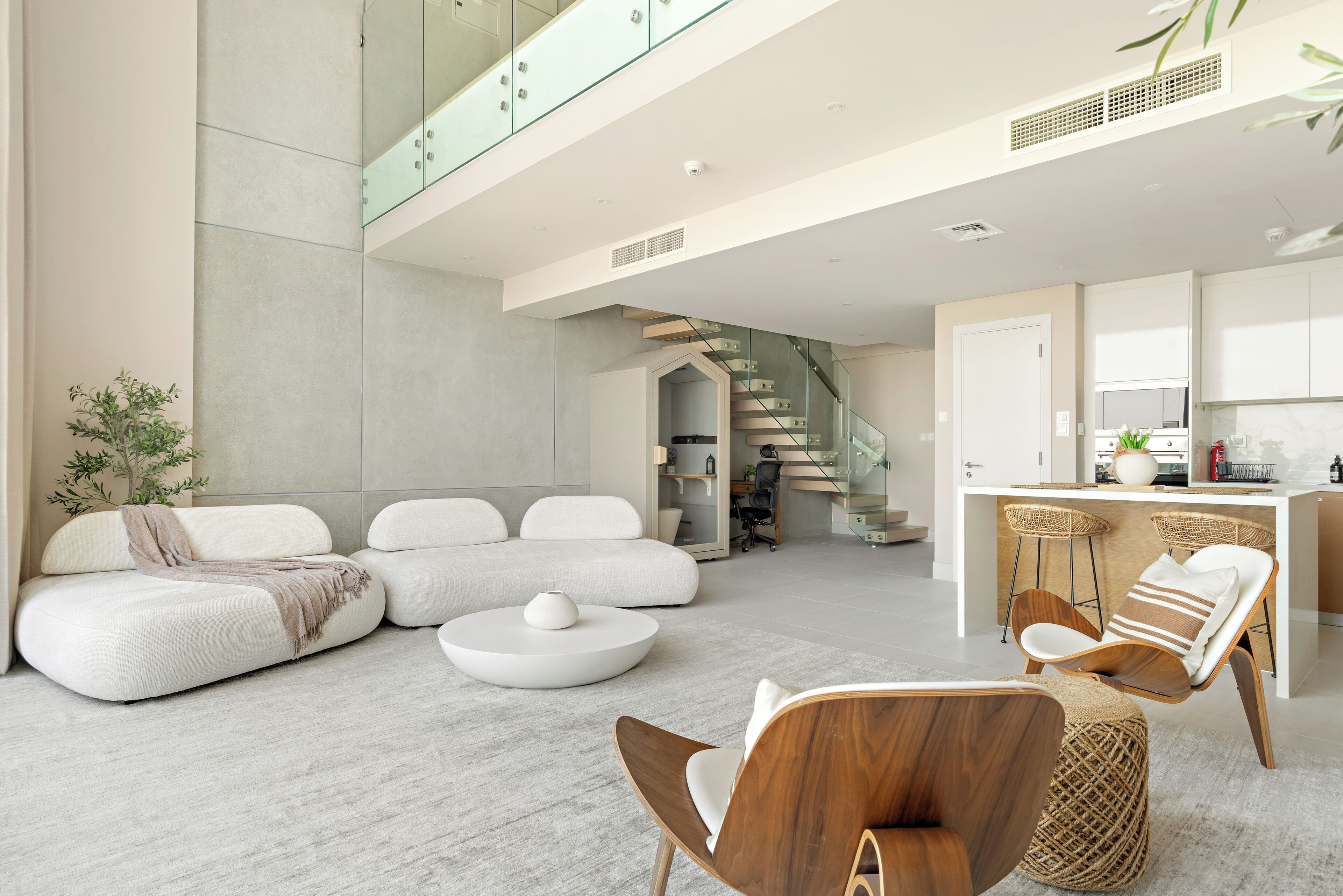 Exclusive Apartment, 1 Bedroom (Apartment) | Living area | 50-inch Smart TV with digital channels