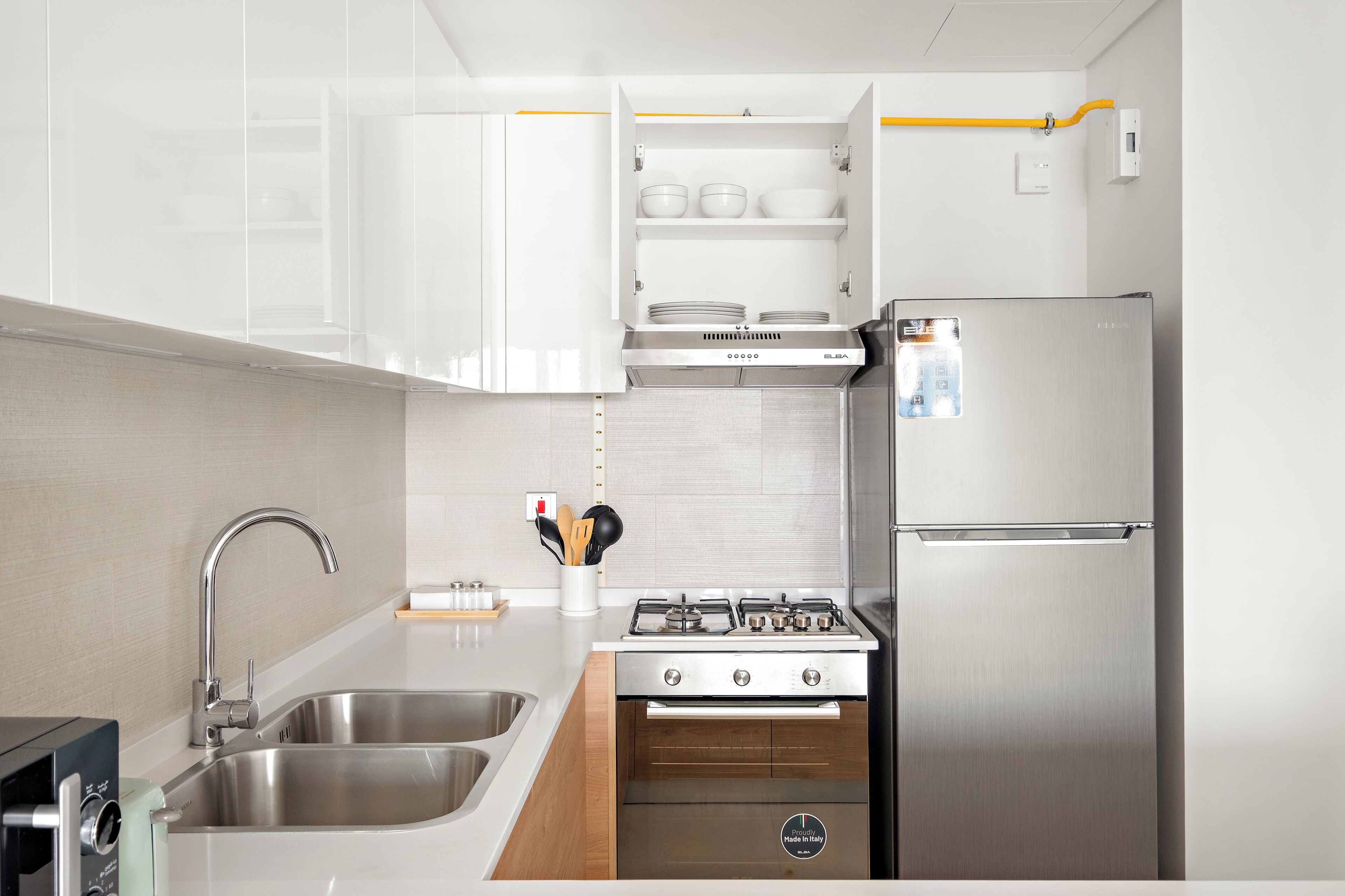 Classic Apartment, 1 Bedroom (2401) | Private kitchen | Espresso maker, fridge, microwave, oven