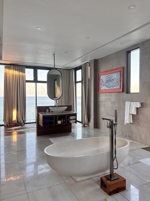 Towels, soap, toilet paper