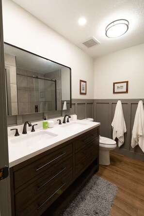 Hair dryer, towels, soap, toilet paper - Spacious 4-bedroom house on the Santos Trails in Ocala, Florida (Ocala)