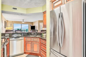Condo, Multiple Beds, Balcony, Ocean View (SeaWinds 204 - Sea Wind Enjoyment) | Private kitchen - Seawinds 204 - Sea Wind Enjoyment (Ormond Beach)