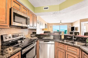 Condo, Multiple Beds, Balcony, Ocean View (SeaWinds 204 - Sea Wind Enjoyment) | Private kitchen - Seawinds 204 - Sea Wind Enjoyment (Ormond Beach)