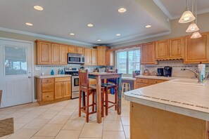 Condo, Multiple Beds, Kitchen, Ocean View (Bathing Suit Beach Bungalow) | Private kitchen - Bathing Suit Beach Bungalow (Ormond Beach)