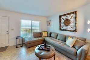 Condo, Multiple Beds, Patio, Ocean View (Daytona Atlantico 32) | Living area - Daytona Atlantico 32 (Daytona Beach)