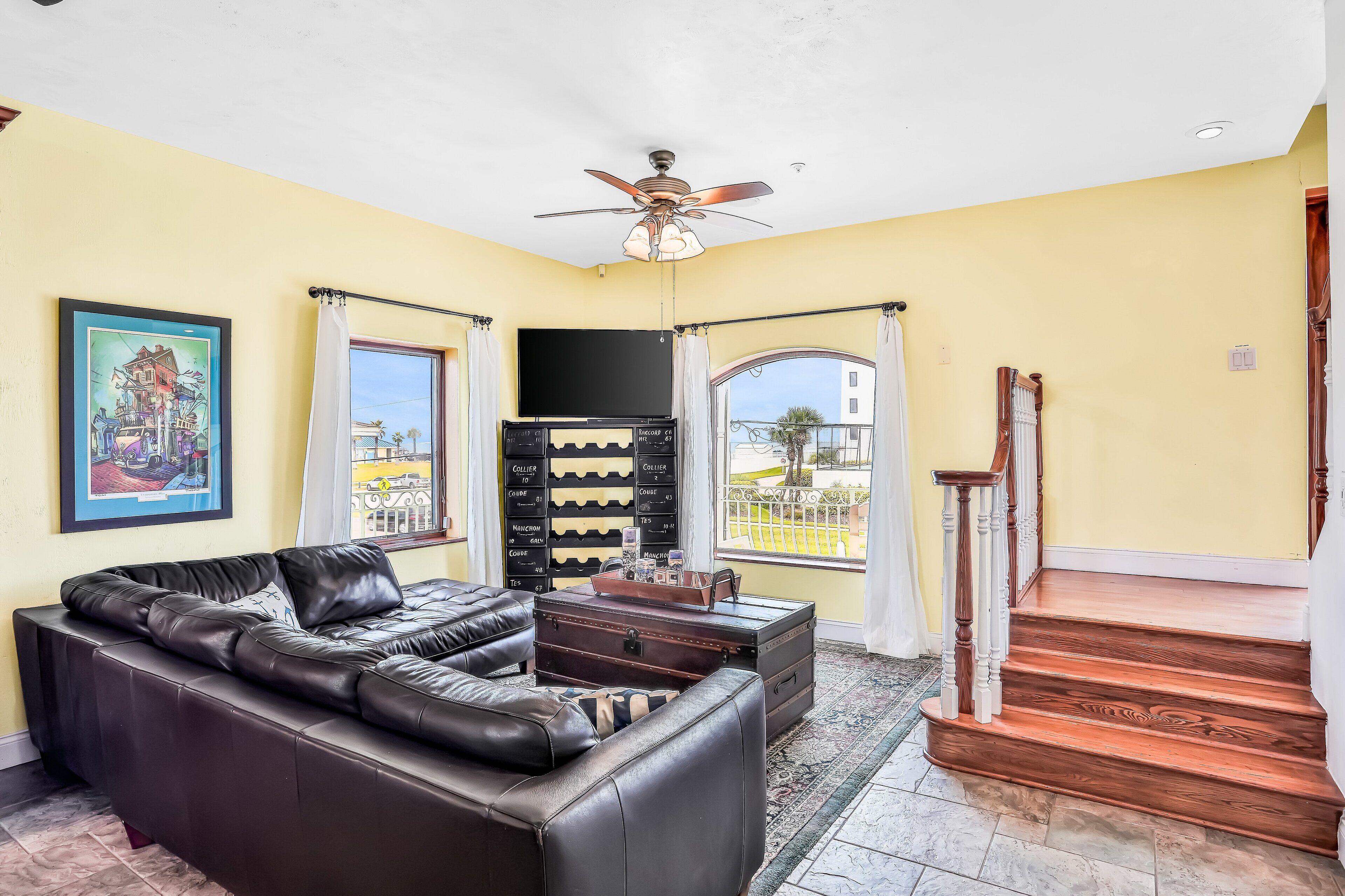 House, Multiple Beds, Balcony, Ocean View (NSB Sea Turtle Manor) | Living area