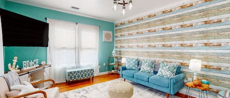 Hus - flera sängar - balkong - havsutsikt (Daytona Beach Retreat) | Vardagsrum