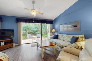 House, Multiple Beds, Patio, Garden View (NSB Seawoods- Villa at New Smyrna) | Living area - NSB Seawoods- Villa at New Smyrna Beach (New Smyrna Beach)